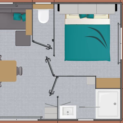 MOBILHOME 5 personnes - Presta+  (Clim+Tv)