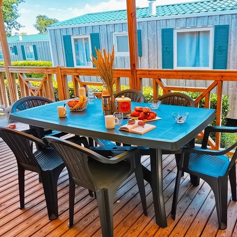 MOBILHOME 9 personnes - PRESTA+ 4 chambres 40m² TV + clim