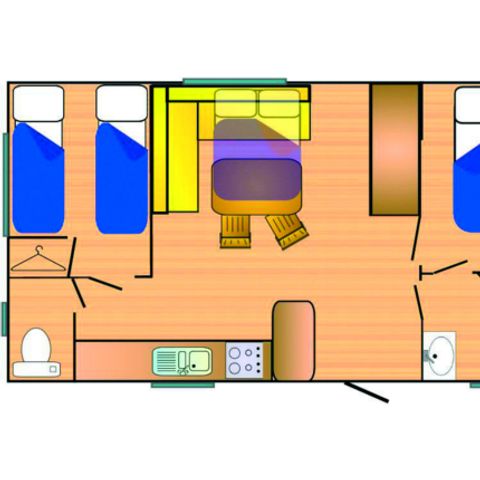 MOBILHOME 6 personnes - Riviera 750-2 CD