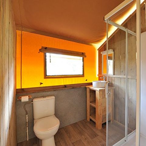 Tente en toile et en bois 6 personnes - Safari Lodge | 2 Ch. | 6 Pers. | 1 SDB