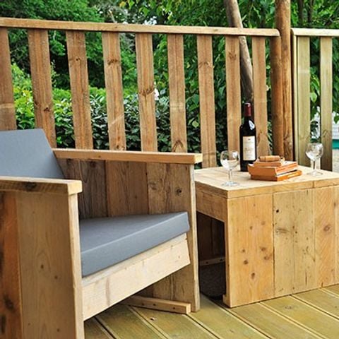 TENTE TOILE ET BOIS 6 personnes - Tente Safari Lodge | 2 Ch. | 6 Pers. | 1 SDB