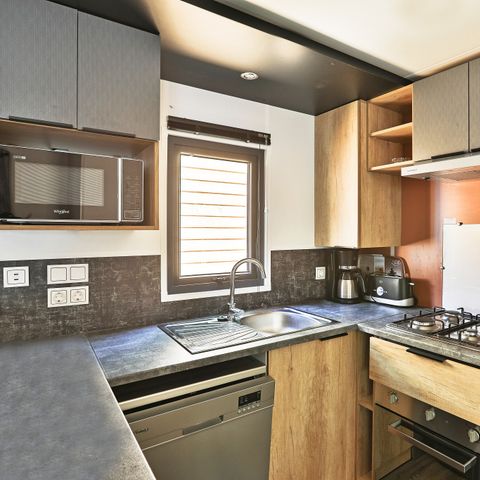 Mobilhome 6 personnes - Mobil-home | Premium Azure | 3 Ch. | 6 Pers. | Terrasse surélevée | Clim.