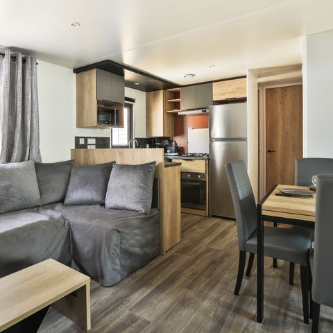 Mobilhome 6 personnes - Mobil-home | Premium Azure | 3 Ch. | 6 Pers. | Terrasse surélevée | Clim.