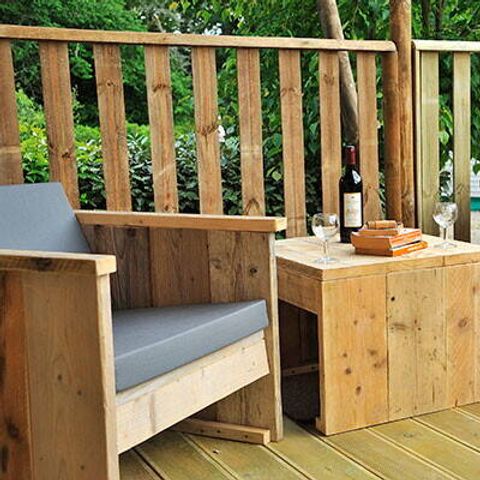 Tente en toile et en bois 6 personnes - Tente Safari Lodge | 2 Ch. | 6 Pers. | 1 SDB