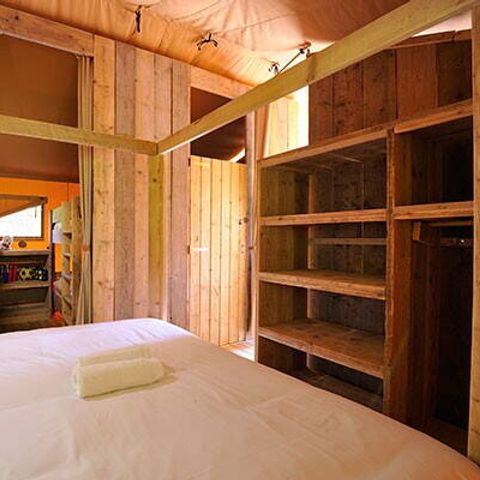 Tente en toile et en bois 6 personnes - Tente Safari Lodge | 2 Ch. | 6 Pers. | 1 SDB