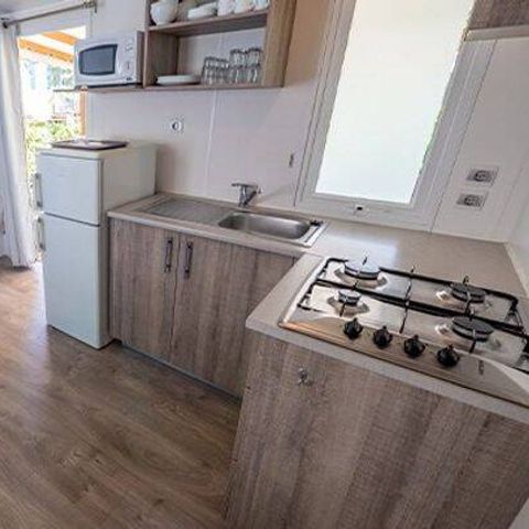 MOBILHOME 8 personnes - Mobil-home | Comfort | 3 Ch. | 6/8 Pers. | Terrasse Lounge | 1 SDB | TV