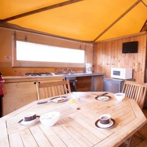 TENTE TOILE ET BOIS 6 personnes - Lodge ULIA 6 personnes