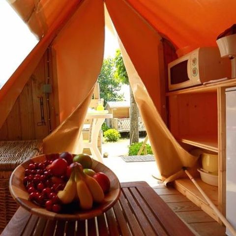 TENTE TOILE ET BOIS 2 personnes - Lodge BELTXU 2 personnes