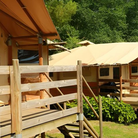 TENTE TOILE ET BOIS 4 personnes - Lodge IGUELDO 4 personnes