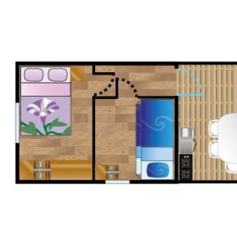 MOBILHOME 4 personnes - Mobile-Home ALBISTA***  4 personnes