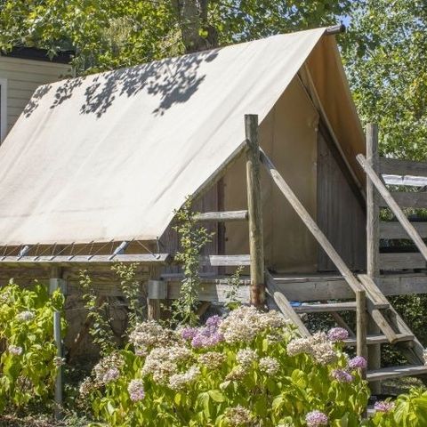 TENTE TOILE ET BOIS 2 personnes - Tente Lodge INSOLITE  BELTXU 2 personnes