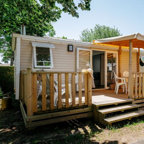 MOBILHOME 6 personnes - Comfort XL | 2 Ch. | 4/6 Pers. | Terrasse surélevée