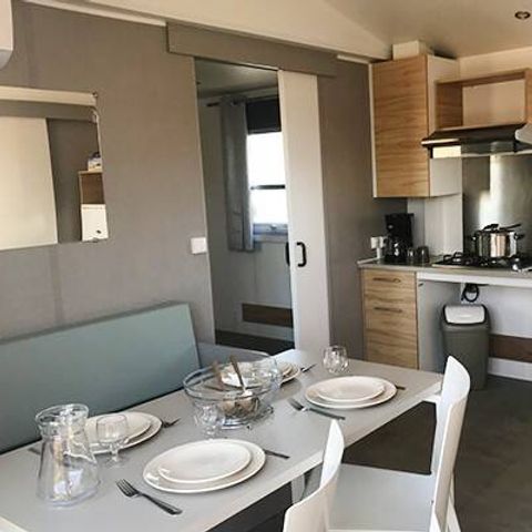 MOBILHOME 4 personnes - Mobil-home PMR | Comfort | 2 Ch. | 4 Pers. | Terrasse surélevée | Clim.
