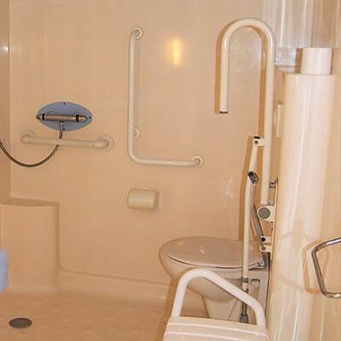 MOBILHOME 4 personnes - Mobil-home PMR | Comfort | 2 Ch. | 4 Pers. | Terrasse surélevée | Clim.
