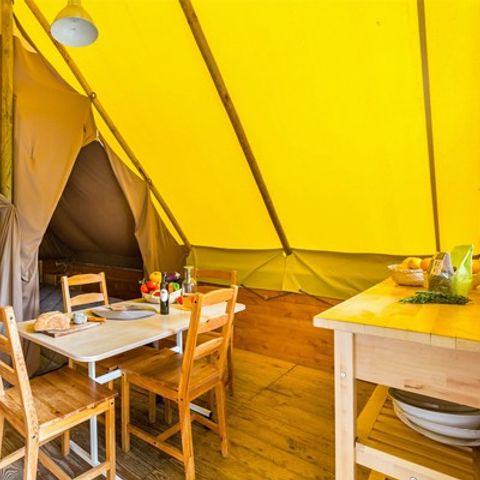 TENTE TOILE ET BOIS 4 personnes - Tente Eco Lodge | 2 Ch. | 4 Pers. | Sans SDB