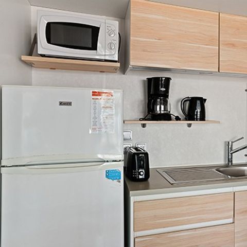 MOBILHOME 4 personnes - Comfort XL | 2 Ch. | 4 Pers. | Terrasse surélevée | TV