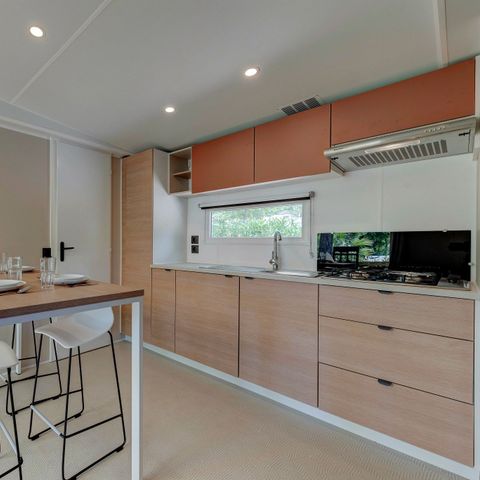 MOBILHOME 6 personnes - Comfort XL | 3 Ch. | 6 Pers. | Terrasse surélevée | Clim. | TV