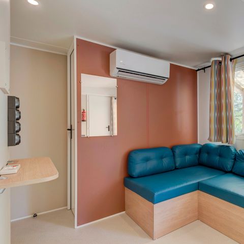 MOBILHOME 6 personnes - Mobil-home | Premium Azure | 3 Ch. | 6 Pers. | Terrasse surélevée | Clim. | TV