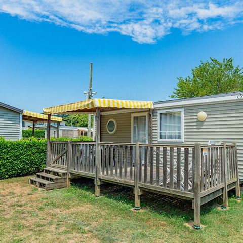 MOBILHOME 4 personnes - Mobil-home | Comfort | 2 Ch. | 4 Pers. | Terrasse couverte | 1 SDB | Clim. | TV