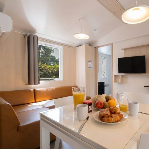 MOBILHOME 4 personnes - Mobil-home | Ultimate | 2 Ch. | 4 Pers. | Terrasse couverte | 1 SDB | Clim. | TV