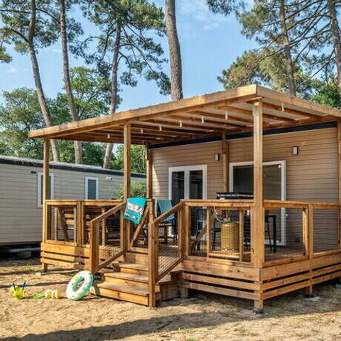 MOBILHOME 6 personnes - Mobil-home | Comfort | 3 Ch. | 6 Pers. | Terrasse couverte | 1 SDB | Clim. | TV