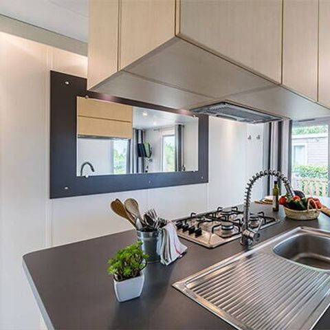 MOBILHOME 6 personnes - Mobil-home | Premium Exclusive | 3 Ch. | 6 Pers. | Terrasse Lounge | Clim. | TV