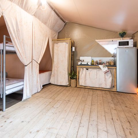 TENTE TOILE ET BOIS 5 personnes - Tente Maori