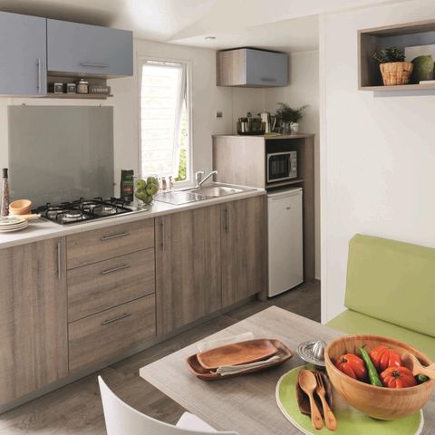 MOBILHOME 6 personnes - 2 chambres et convertible salon + climatisation
