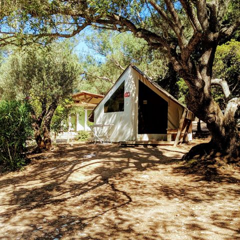 BUNGALOW TOILÉ 4 personnes - 2 chambres - sans sanitaires