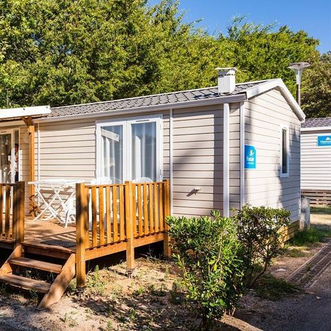 MOBILHOME 6 personnes - Comfort | 3 Chambres | Capacité 6 personnes | Terrasse surélevée| 1 Salle de bain | Climatisation