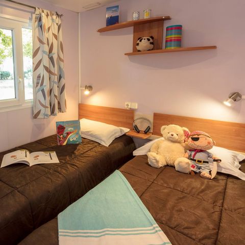 MOBILHOME 6 personnes - Comfort | 2 Chambres | Capacité 4-6 personnes |Terrasse simple| 1 Salle de bain | Climatisation