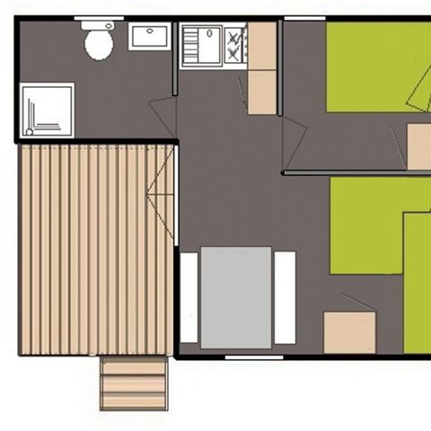 CHALET 4 personnes - Eco 1 chambre