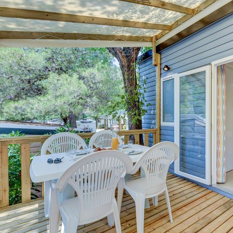 MOBILHOME 6 personnes - Comfort XL | 3 Ch. | 6 Pers. | Terrasse Couverte | Clim.