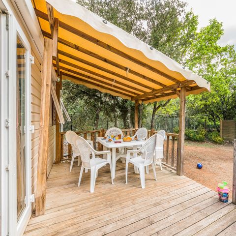 MOBILHOME 6 personnes - Classic | 2 Ch. | 4/6 Pers. | Terrasse surélevée | Clim.