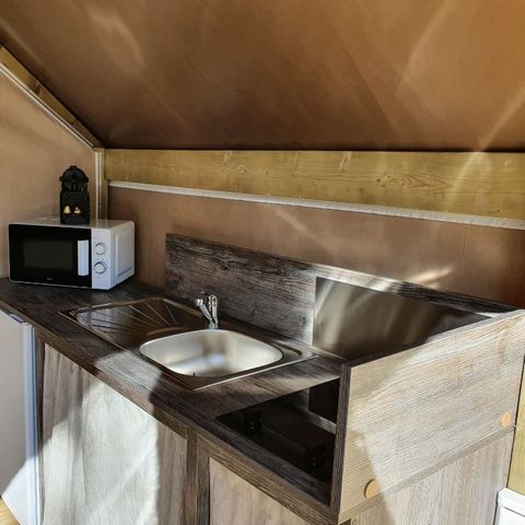 Tente en toile et en bois 4 personnes - SALECCIA