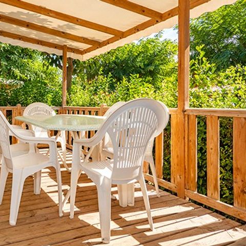 MOBILHOME 6 personnes - Classic XL | 3 Ch. | 6 Pers. | Terrasse surélevée | TV