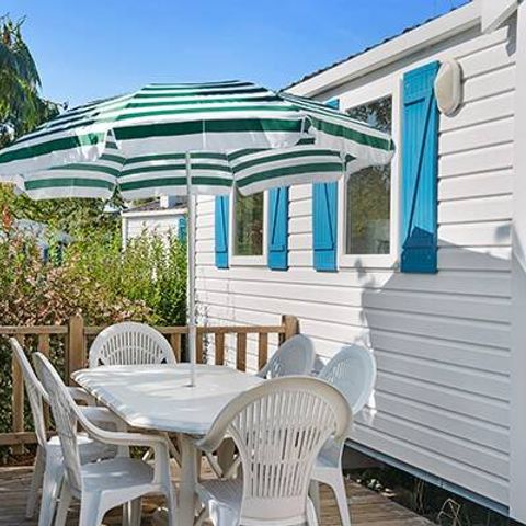 MOBILHOME 6 personnes - Mobil-home | Classic | 3 Ch. | 6 Pers. | Terrasse surélevée non couverte | 1 SDB