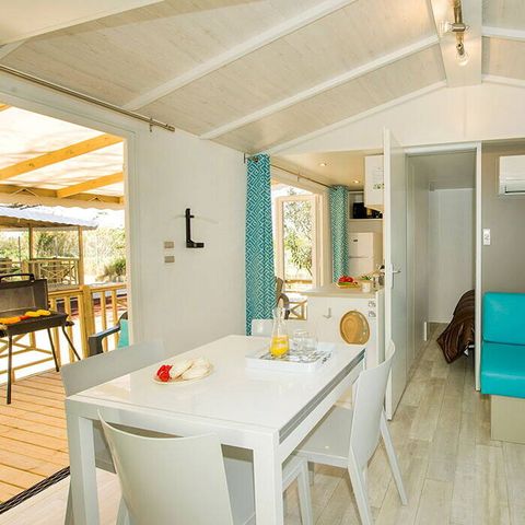 MOBILHOME 6 personnes - Mobil-home | Premium | 3 Ch. | 6 Pers. | Terrasse surélevée | 1 SDB | Clim. |