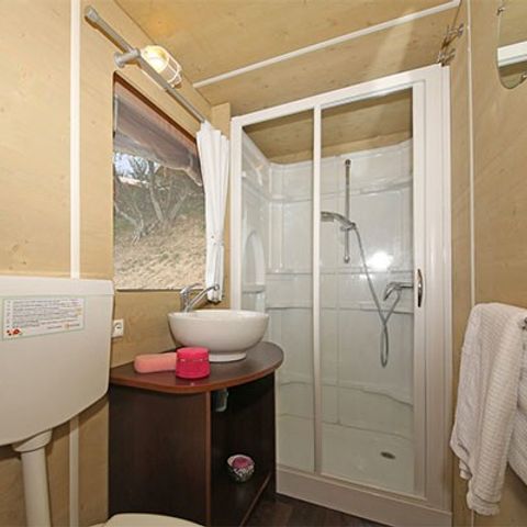 Tente en toile et en bois 5 personnes - Tente Super Lodge | 2 Ch. | 4/5 Pers. | 1 SDB
