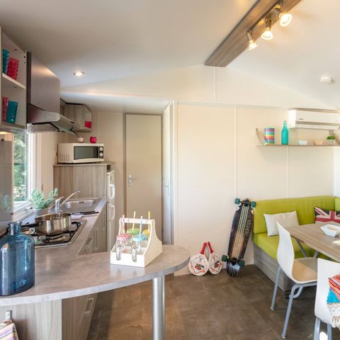 MOBILHOME 6 personnes - Classic | 2 Ch. | 4/6 Pers. | Terrasse surélevée non couverte | Clim.