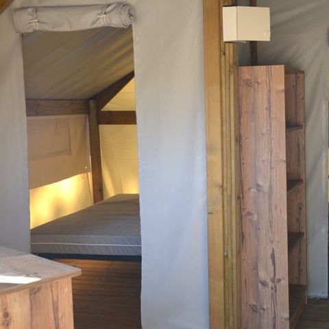 TENTE TOILE ET BOIS 4 personnes - TENTE LODGE - Les Yuccas | 4 pers. 2 ch.