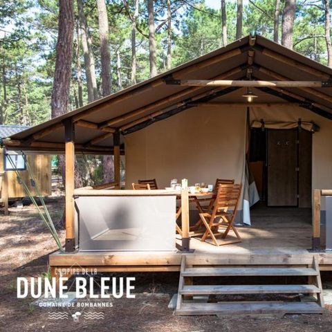 TENTE TOILE ET BOIS 5 personnes - LODGE CONFORT Victoria | 5 pers. 2 ch.