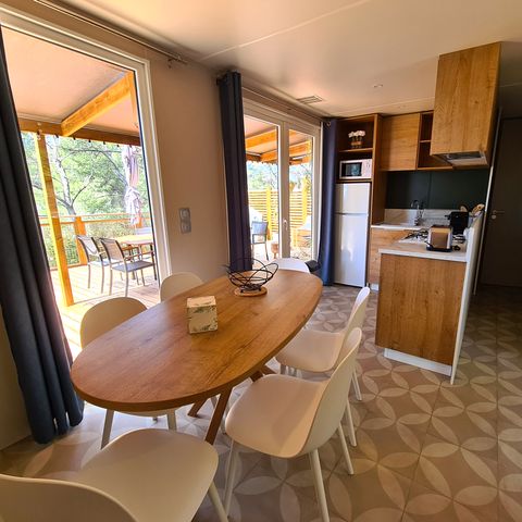 MOBILHOME 8 personnes - Cottage COTE JARDIN 40m² (3 chambres)