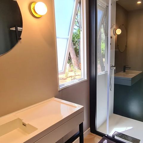 MOBILHOME 5 personnes - NEW 2023 ! Cottage MAGNOLIA + jacuzzi 32m² (2 chambres)