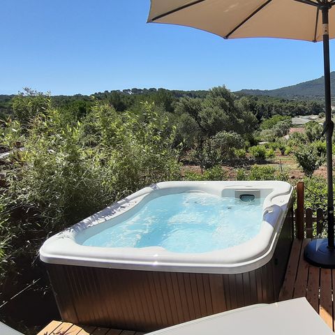 MOBILHOME 2 personnes - Cottage JASMIN + jacuzzi 21m² (1 chambre)