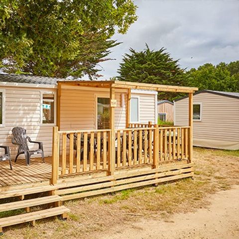 MOBILHOME 6 personnes - Comfort | 3 Ch. | 6 Pers. | Terrasse surélevée | Clim. | TV