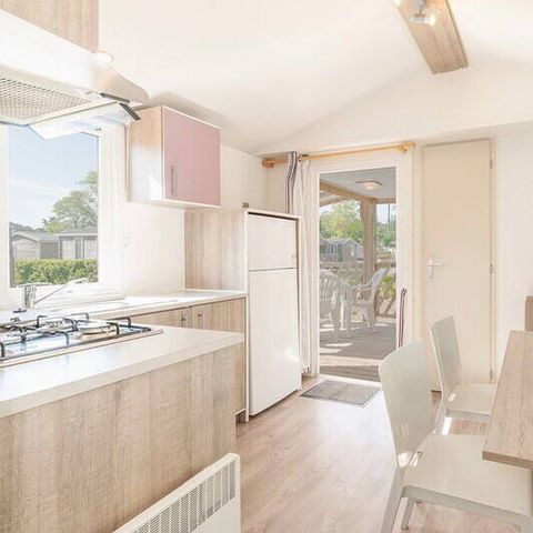 MOBILHOME 6 personnes - Mobil-home | Comfort | 3 Ch. | 6 Pers. | Terrasse surélevée | 1 SDB | Clim.