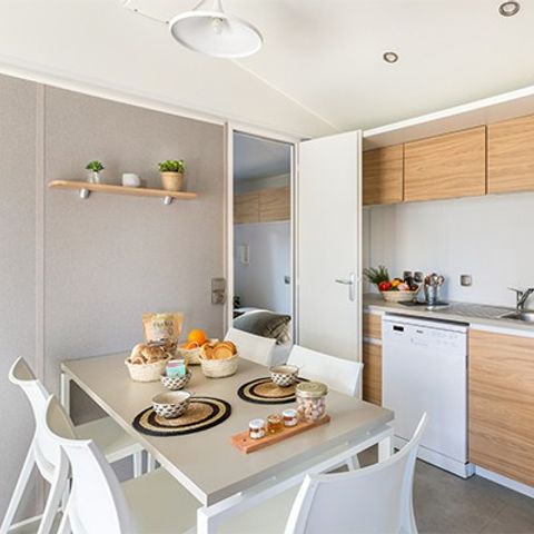 MOBILHOME 6 personnes - Comfort XL | 3 Ch. | 6 Pers. | Terrasse surélevée | TV