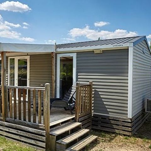 MOBILHOME 4 personnes - Ultimate | 2 Ch. | 4 Pers. | Terrasse Surélevée | 2 SDB | Clim. | TV