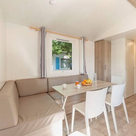 MOBILHOME 6 personnes - Mobil-home | Comfort | 3 Ch. | 6 Pers. | Terrasse surélevée | 1 SDB | Clim.